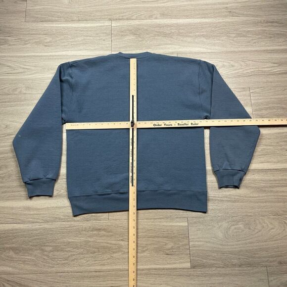 Vintage Russell Athletic Sweatshirt Mens Large Blue 90s Crewneck Blank - Picture 9 of 12